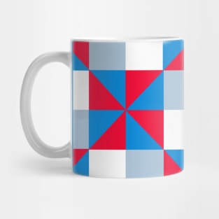 Double Pinwheel Patchwork Pattern Mug